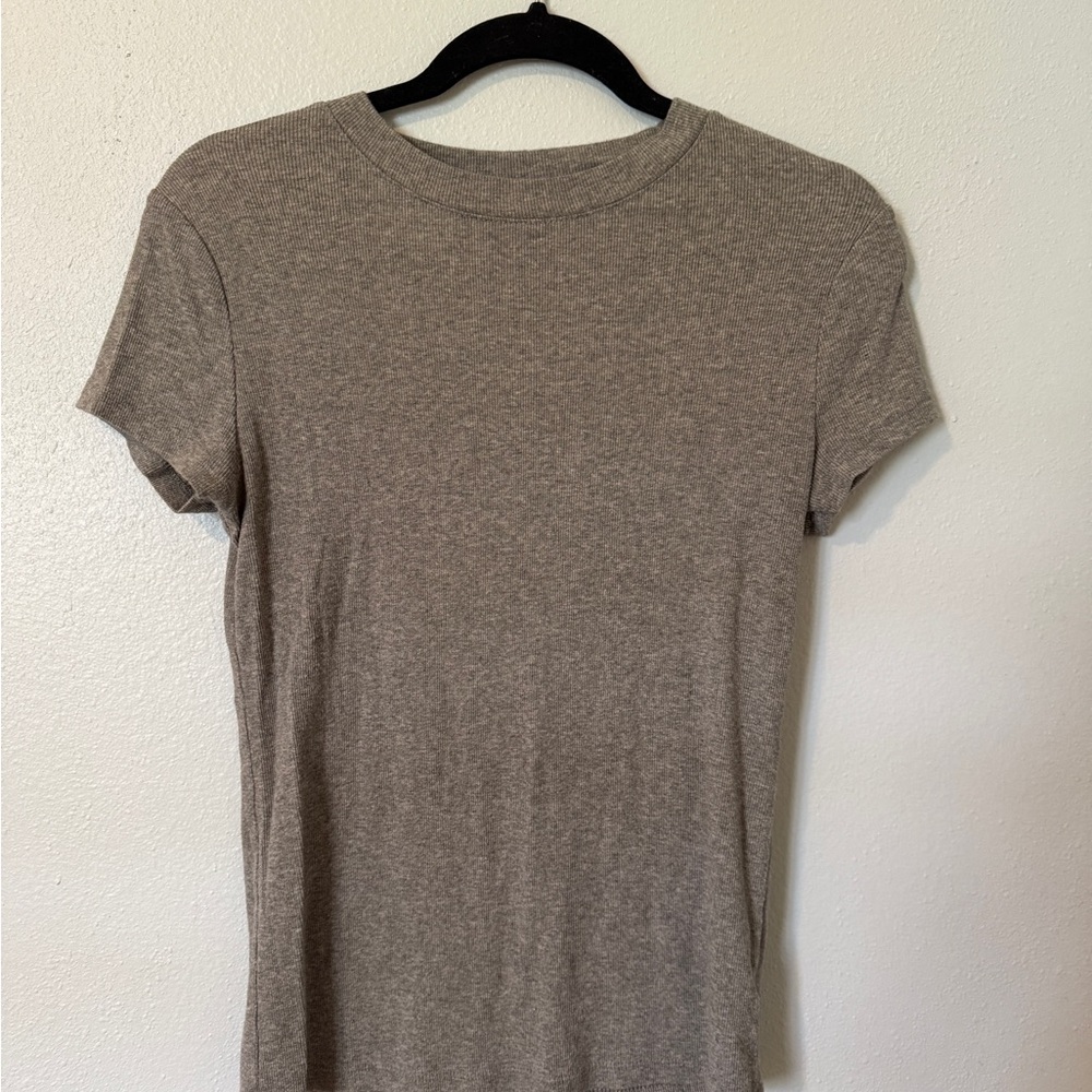 a new day Women's Short Sleeve Tee - Heather Gray women’s M